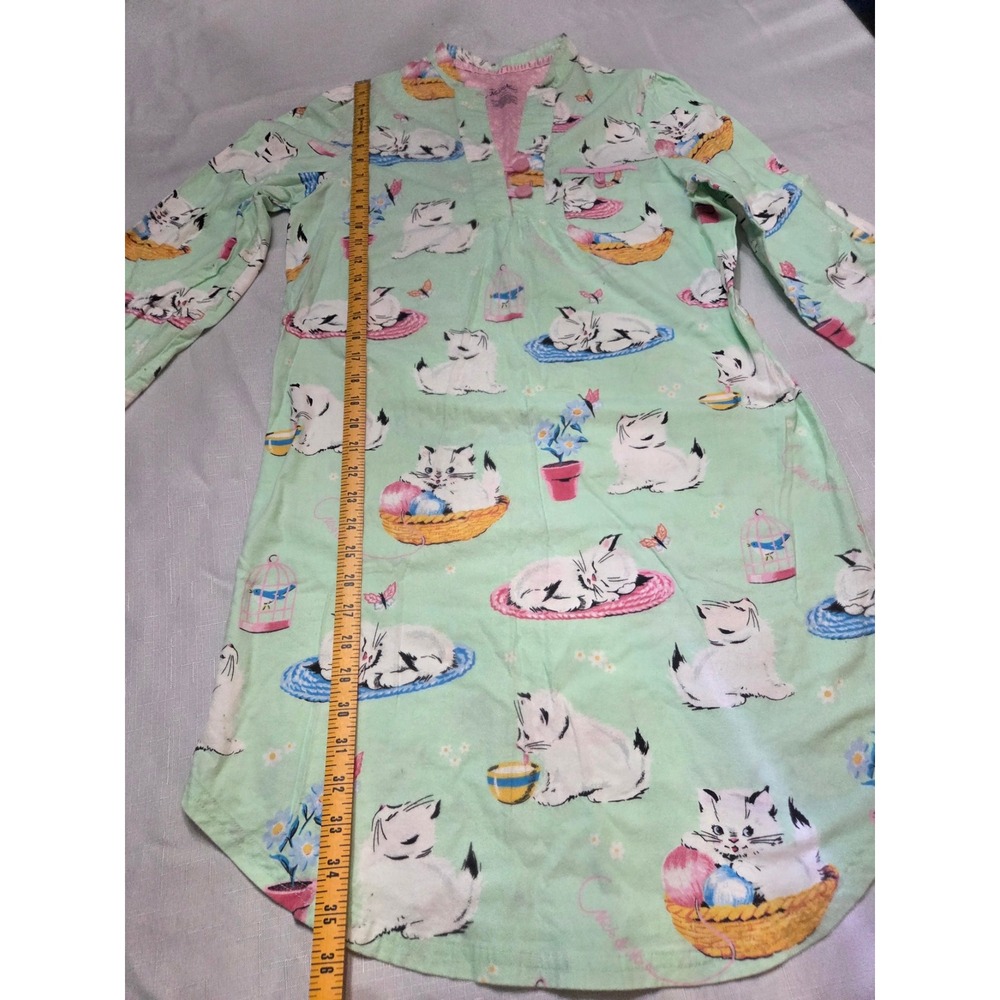 Vintage-style Nick & Nora flannel sleep shirt